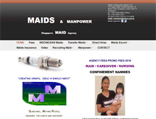 Tablet Screenshot of maids-manpower.com